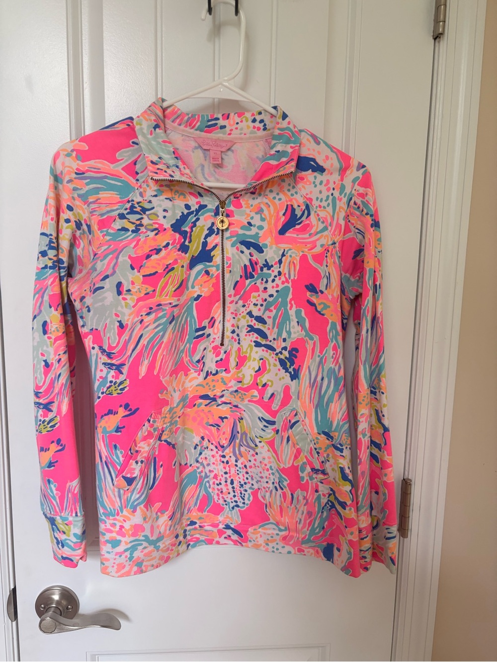 Lilly Pulitzer Skipper Popover in Sunken treasure- Half-Zip Pullover